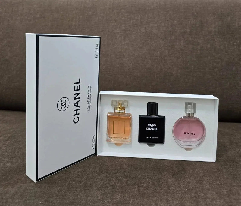 Chanel 3 In 1 Gift Set Luxury Perfume Collection for Women 30ml Each