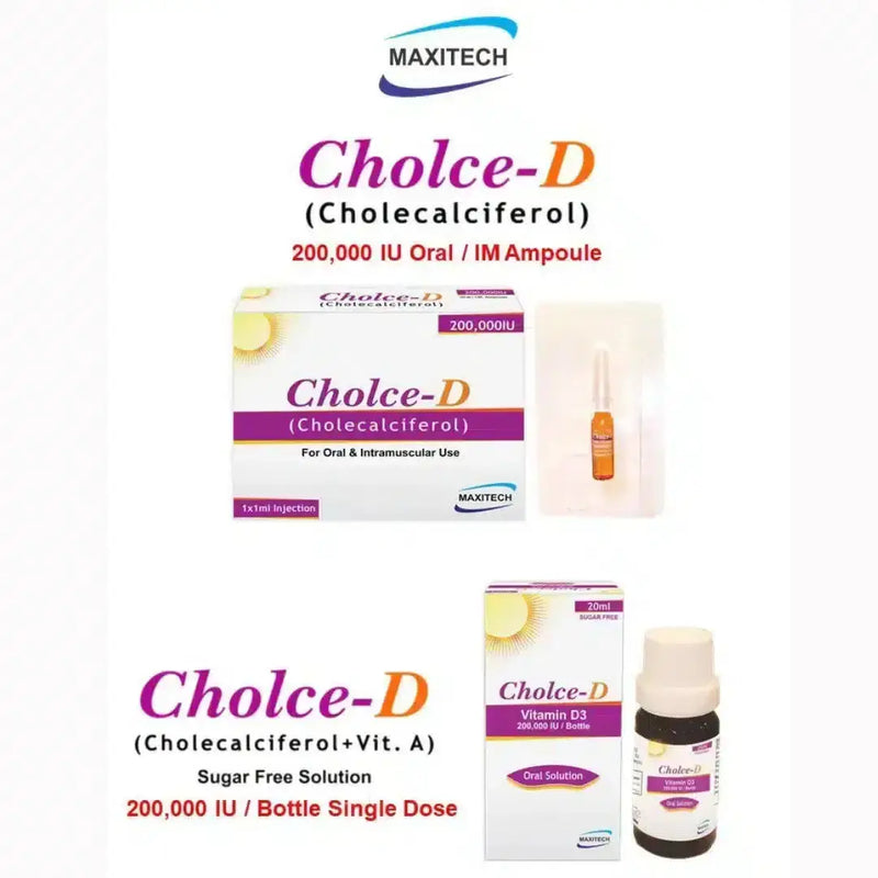 Cholce-D Vitamin D3 200,000 IU IM Injection