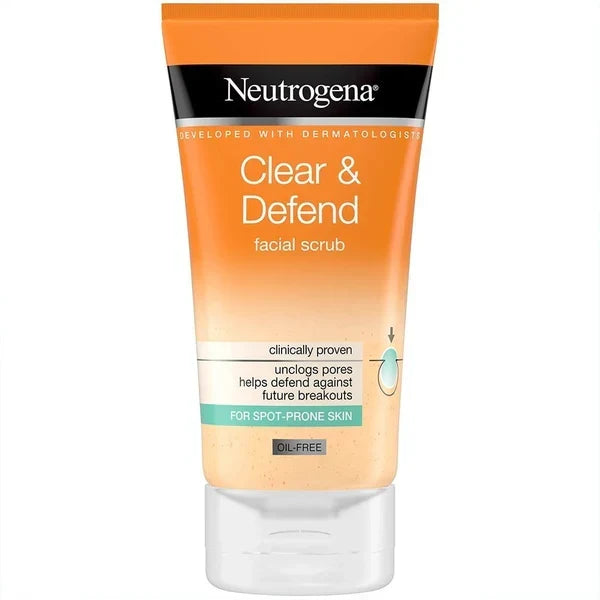 Neutrogena Clear Defend Facial Scrub 150ml