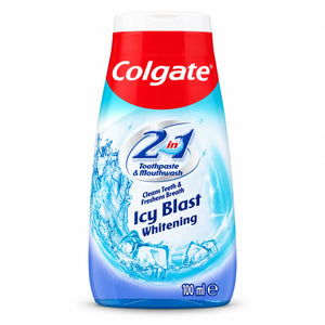 Colgate 2-in-1 Icy Blast Whitening Toothpaste & Mouthwash 100ml