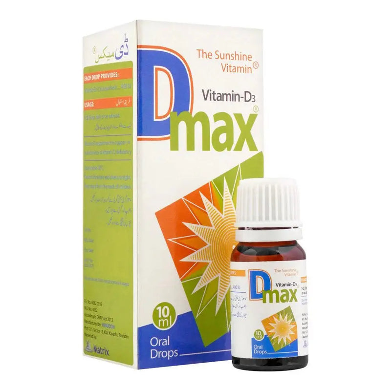 D-Max D3 Drops – Vitamin D3 for Infant Bone Growth and Immunity