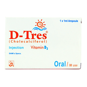 D-Tres Injection – Vitamin D3 (Cholecalciferol) for Bone Strength and Deficiency Treatment