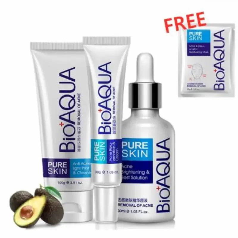 BIOAQUA Anti Acne Skincare Set 4pc for Oily Skin