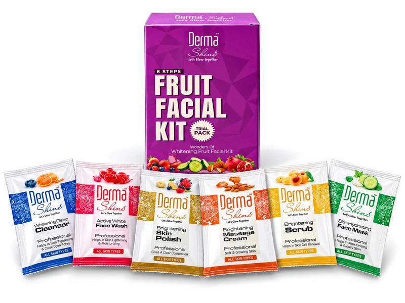 Derma Shine 6 Steps Fruit Facial Kit Trial Pack