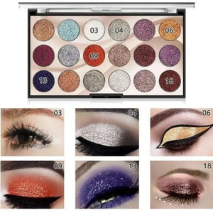Miss Rose 18-Color Fashion Eyeshadow Palette Shade 01