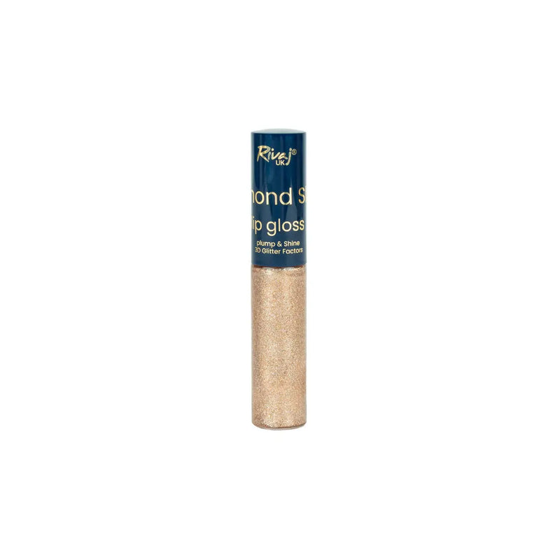 Rivaj Diamond Shine Lip Gloss Shade 6 – Rose Gold Shimmer Gloss