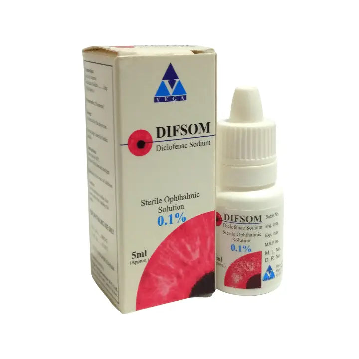 Difsom Eye Drops 0.1% 5ml – Dexamethasone for Eye Inflammation