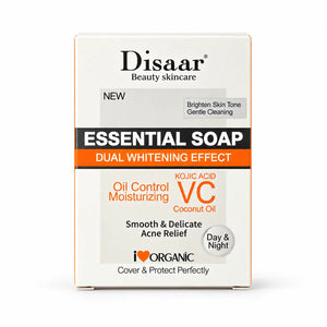Disaar Essential Soap Dual Whitening Effect - Vitamin C & Kojic Acid