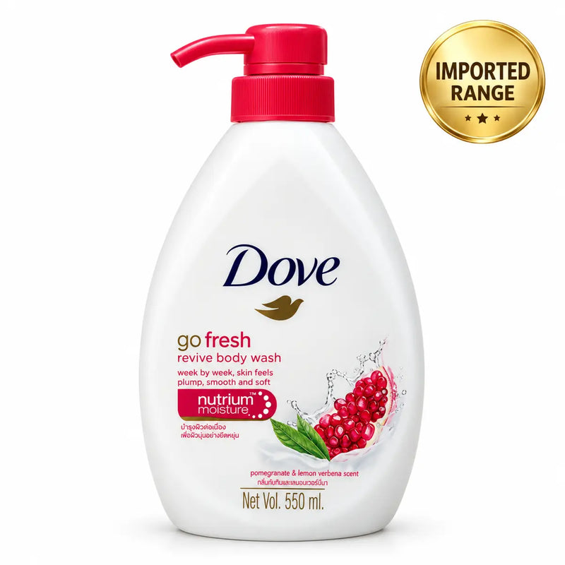 Dove Body Wash Go Fresh Pomegranate & Lemon Verbena Scent 550ml