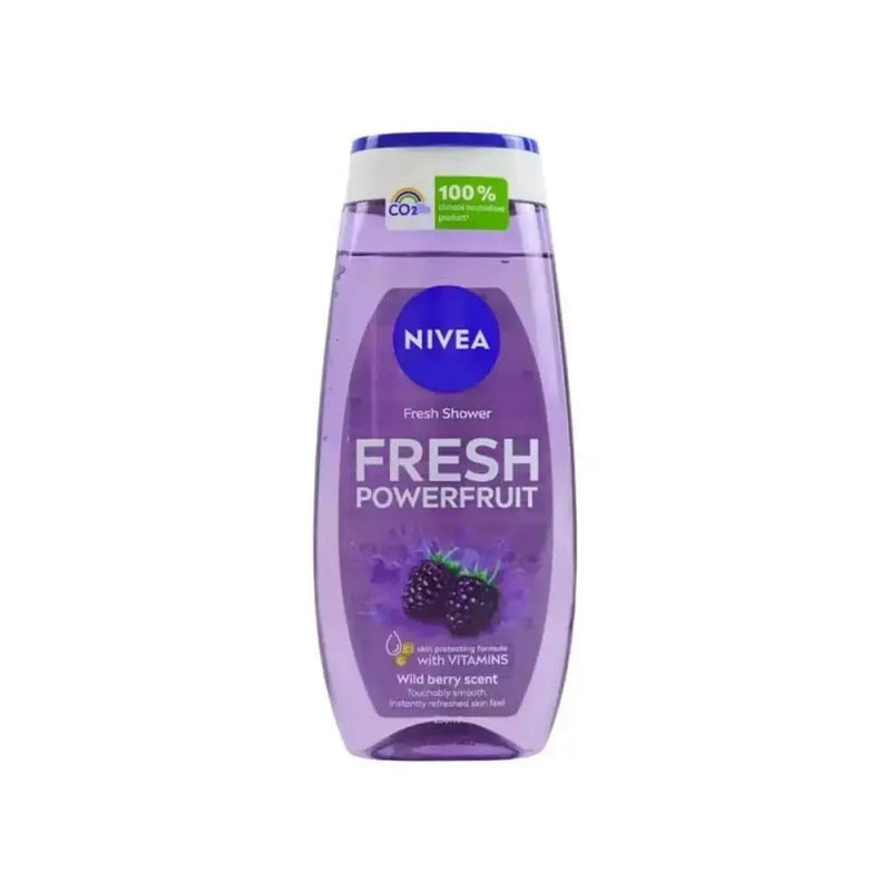 Nivea Shower Gel Fresh Powerfruit with Blueberry Scent – 250ml