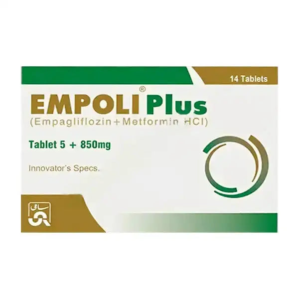 Empoli Plus 5/850mg Tablets – Empagliflozin & Metformin for Type 2 Diabetes