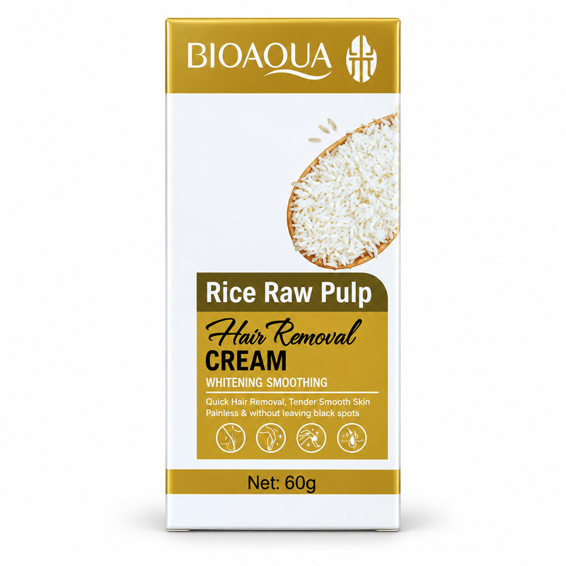 Bioaqua Rice Raw Pulp Hair Removal Cream 60g