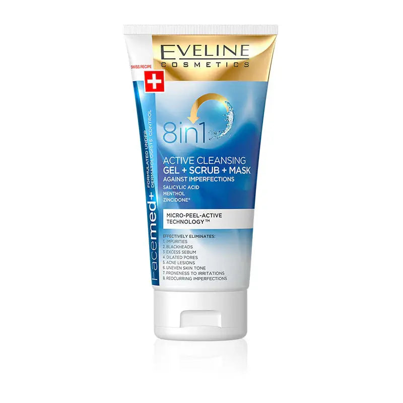 Facemed+ 8in1 Active Cleansing Gel + Scrub + Mask