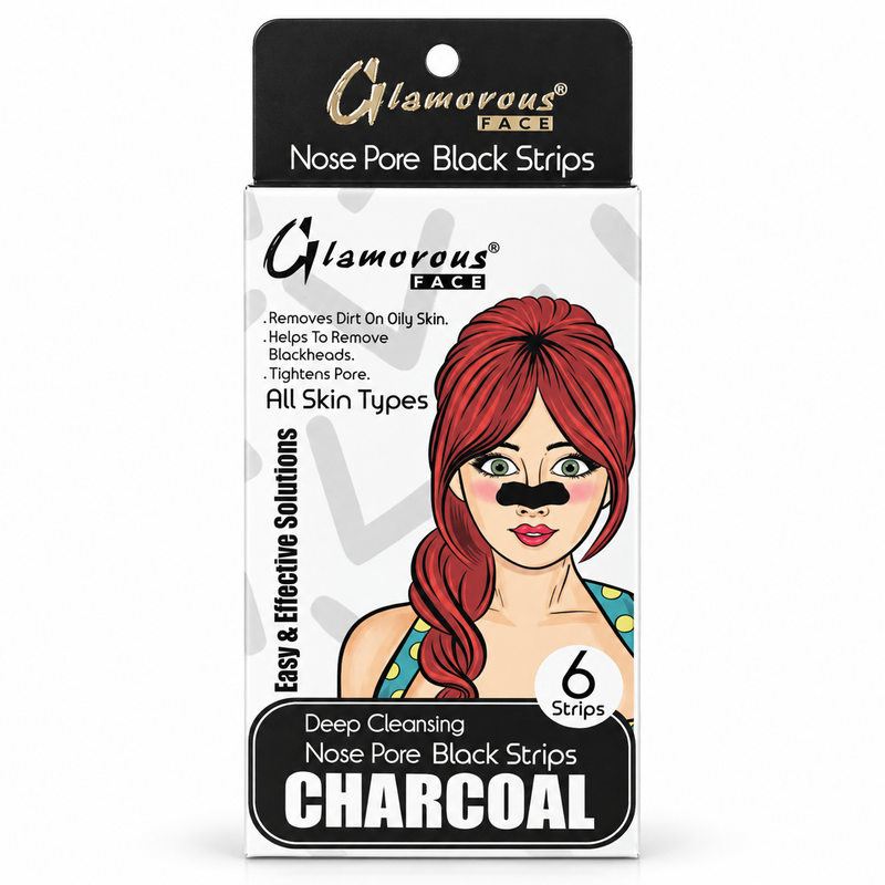 Glamorous Face Nose Pore Black Strips - Charcoal