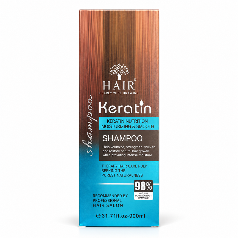 Hair Pearly Wire Drawing Keratin Shampoo 900ml