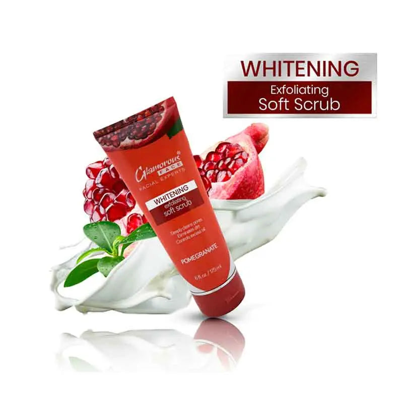 Glamorous Face Whitening Exfoliating Soft Scrub (Tube 175ml)