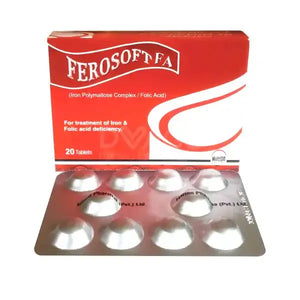 Ferosoft Tablet – Iron III Hydroxide Polymaltose for Iron Deficiency – Available in Pakistan
