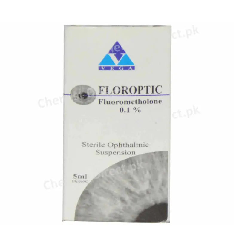 Floroptic Eye Drops 0.1% 5ml – Fluorometholone for Eye Inflammation