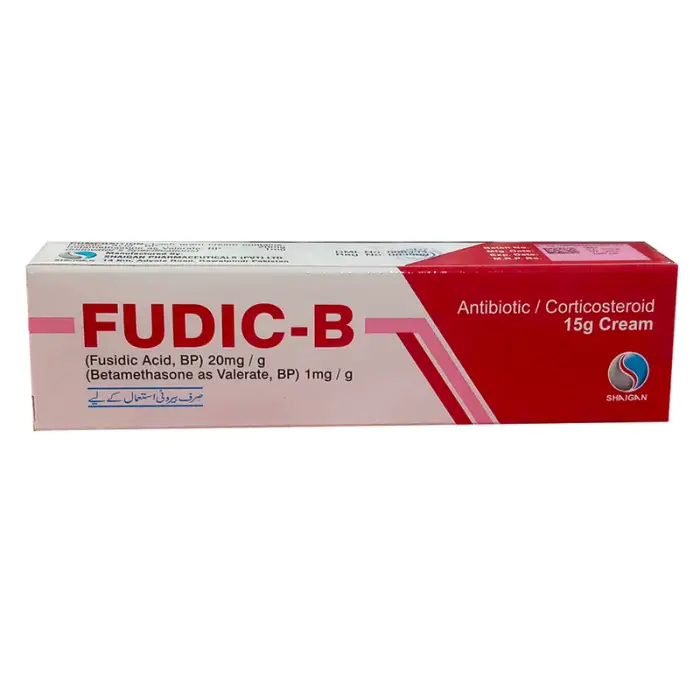 Fudic B Cream 15gm – Antibiotic & Steroid Skin Infection Cream