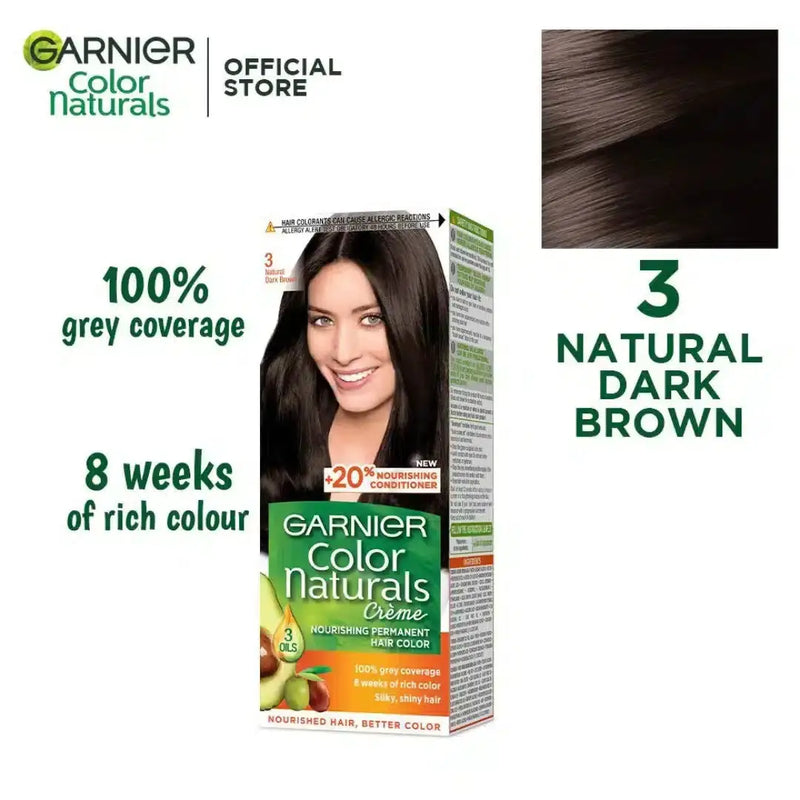 Dark Brown Garnier Hair Color - Natural Results with Garnier 3