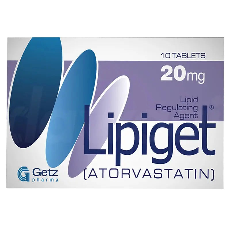 Lipiget Tablets 20mg – Atorvastatin for Cholesterol Control