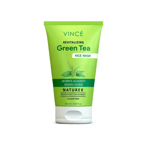 Vince Green Tea Face Wash Anti-Aging Cleanser - antioxidant green tea formula | Derma.pk