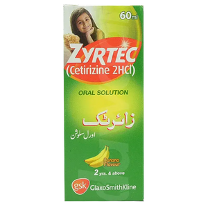 Zyrtec Syrup 60ml – For 24-Hour Allergy Relief