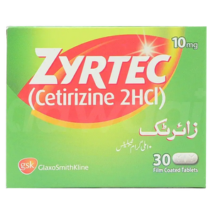 Zyrtec 10mg Tablets – 24-Hour Allergy Relief