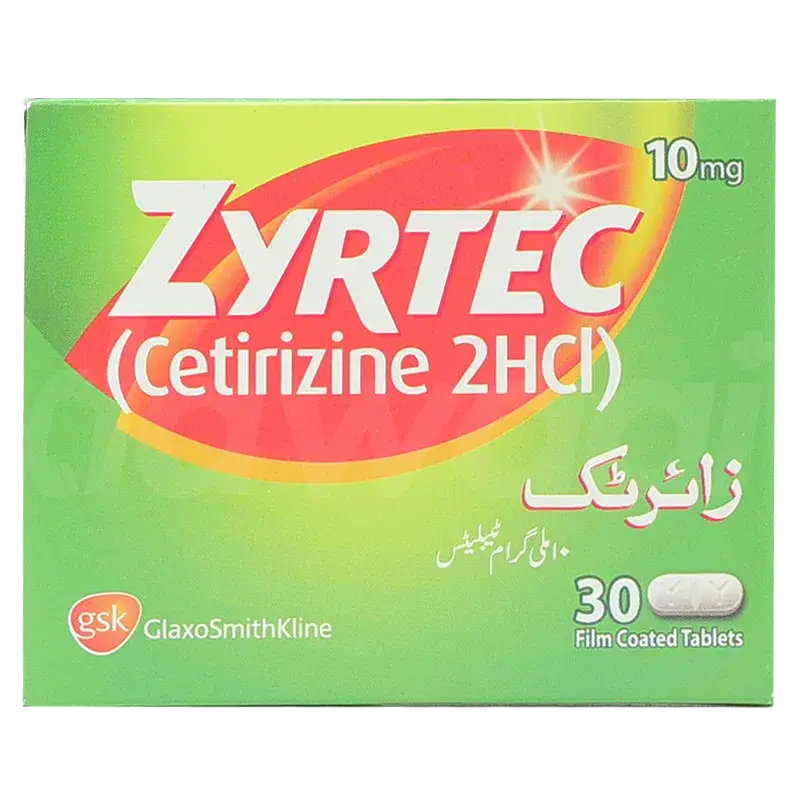 Zyrtec 10mg Tablets – 24-Hour Allergy Relief