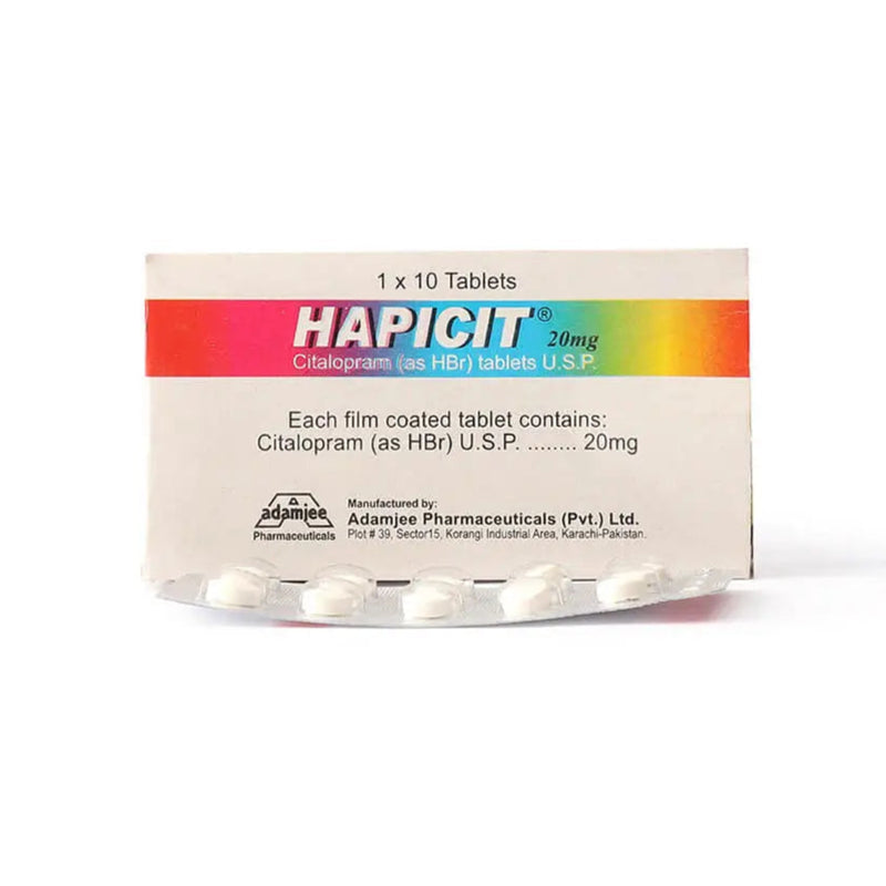Hapicit 20mg Tablets — Citalopram SSRI | Derma.pk