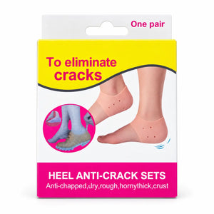 Heel Anti-Crack Sets Perforated Silicone Heel Protector – 1 Pair (Pink Box)
