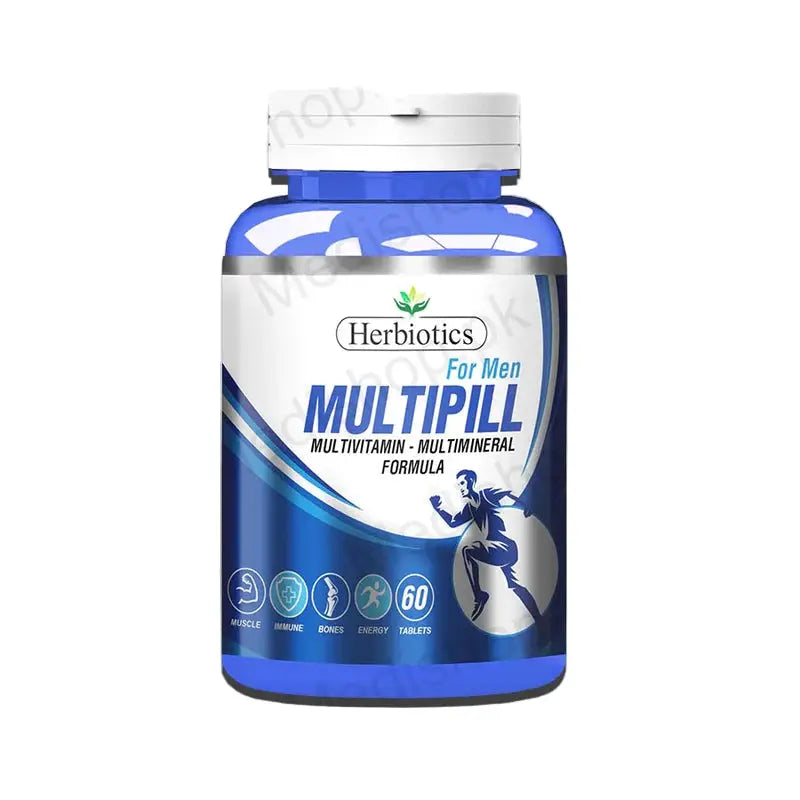 Herbiotics Multipill for Men — 23 Nutrients for Energy, Immunity & Strength