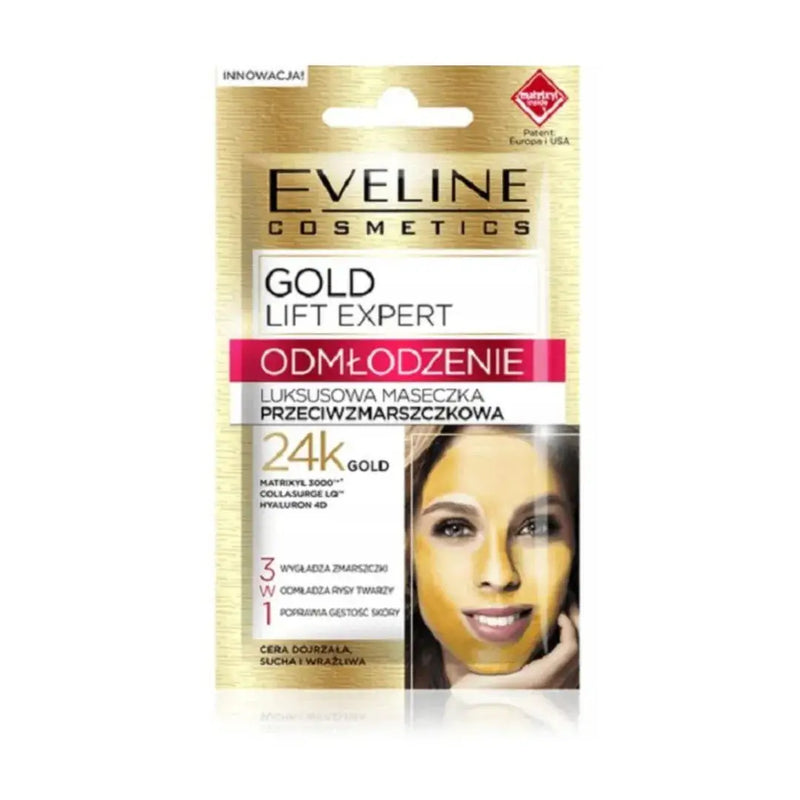 Gold Lift Expert - Luxury Anti-Wrinkle Face Mask with 24K Gold