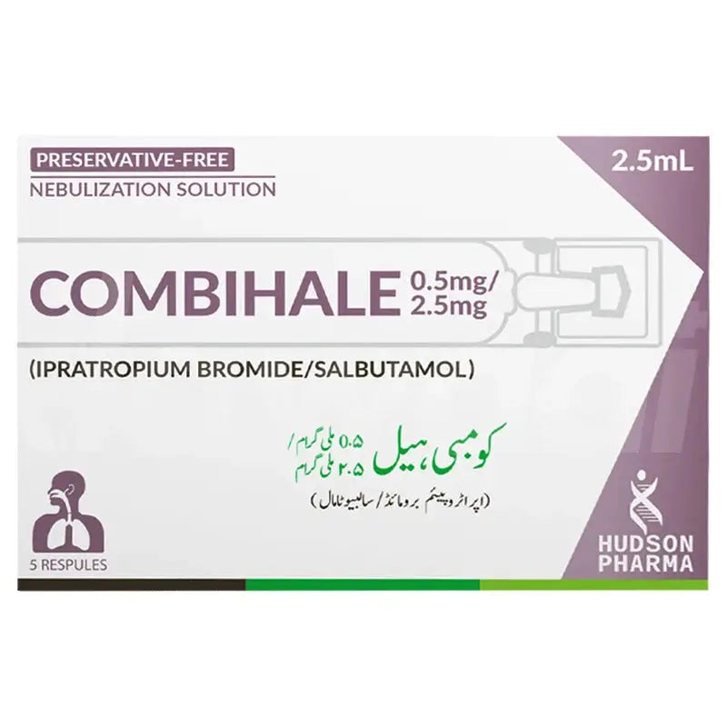 Combihale Ipratropium + Salbutamol Nebulization Solution 2.5ml