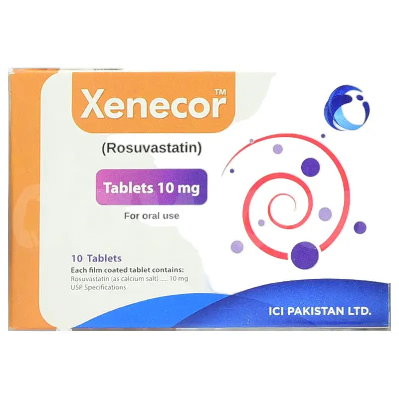 Xenecor Tablets 10mg (Rosuvastatin) for Cholesterol