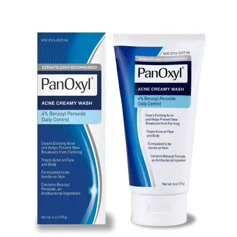 PanOxyl Acne Creamy Wash Benzoyl Peroxide 4% Daily Control (170g)