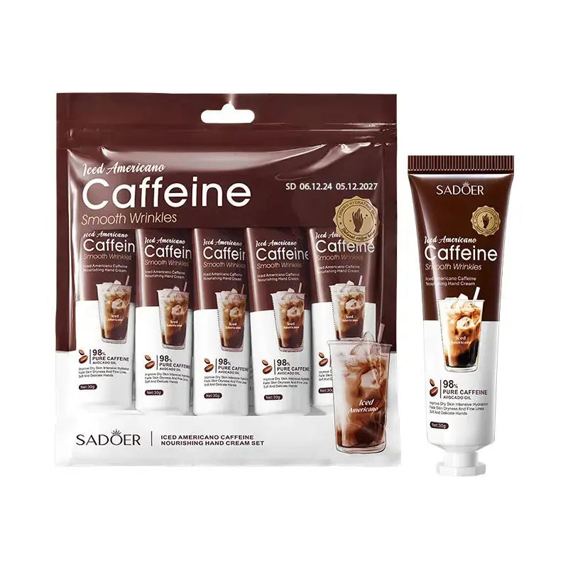 SADOER Iced Americano Caffeine Nourishing Hand Cream Set 30g x 5pcs