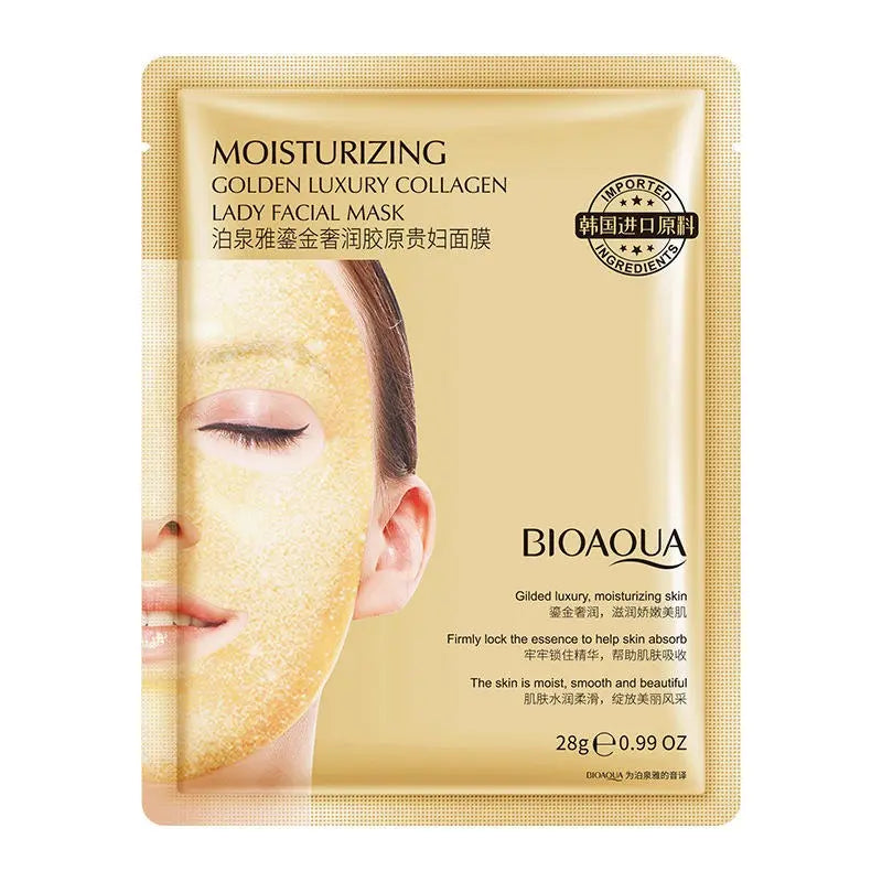 BIOAQUA Golden Luxury Collagen Lady Facial Sheet Mask 28g