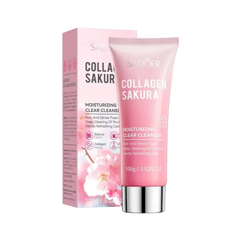 SADOER Collagen Sakura Moisturizing Clear Cleanser 100g