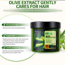BIOAQUA Olive Nourishing Hair Mask - Keratin Repair for Dry & Damaged Hair - 500g photo 4