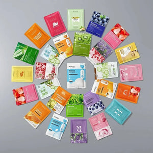 BIOAQUA Mixed Sheet Mask Bundle - Complete Facial Care Collection (3/6/10/15-Pack) - Assorted Variants (Sent at Random Based on Availability)