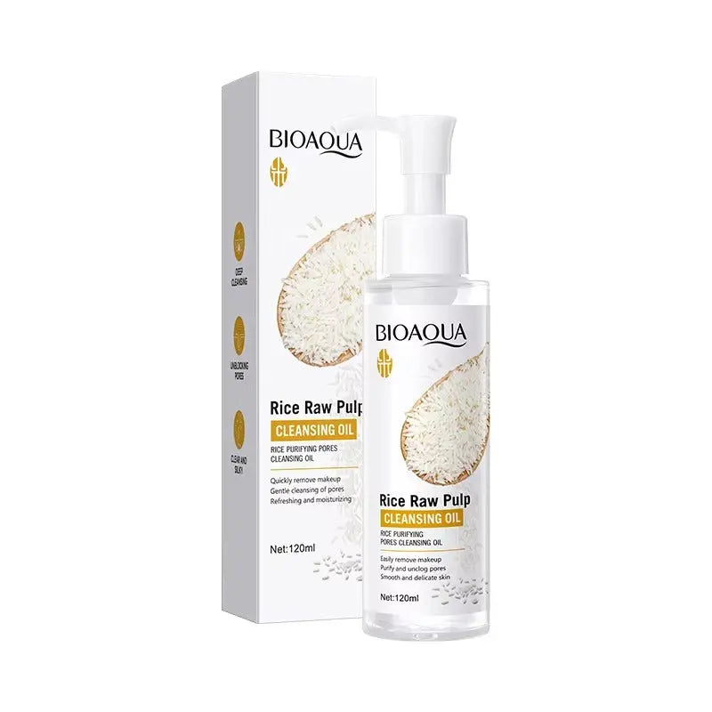 BIOAQUA Rice Raw Pulp Cleansing Oil β Makeup Remover & Pore Purifier 120ml