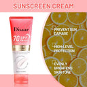 DISAAR Brightening Sunscreen Cream SPF70 PA++++ 80g photo 4