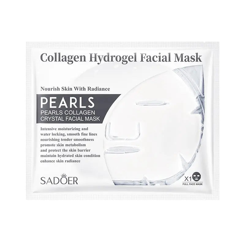 SADOER Pearl Collagen Crystal Facial Mask - Nourishing & Whitening Sheet Mask - 60ml