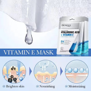 BioAqua Facial Mask with Hyaluronic Acid and Vitamin E – moisturising sheet mask