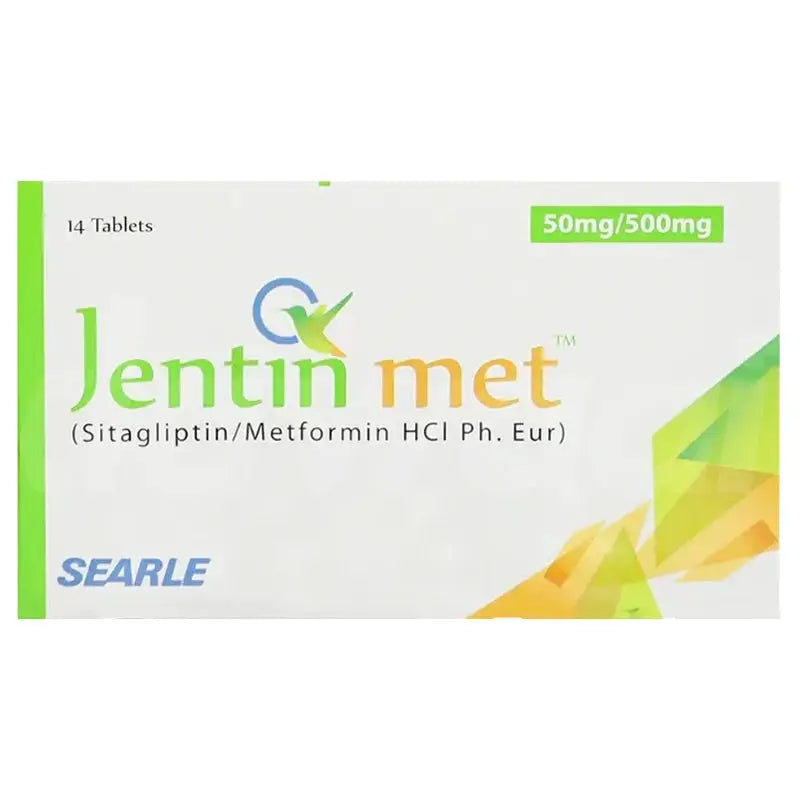 Jentin Met 50/500mg Tablet — Sitagliptin & Metformin for Type 2 Diabetes