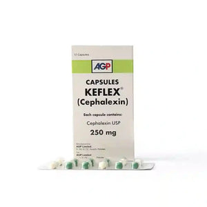 KEFLEX 250mg Capsules (AGP) 12���s for Infections