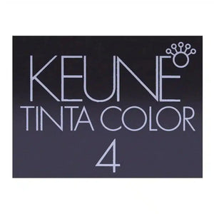 Keune Tinta Color 4 shade 4 medium brown result on hair