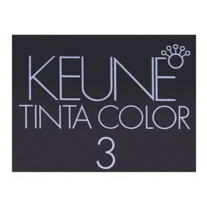 Keune Tinta Color 3 shade result on hair — rich deep dark brown professional color – View Product Detail