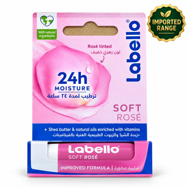 Labello Lip Balm 24h Moisture Soft Rose